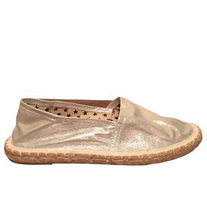 COLORS OF CALIFORNIA Silver Slip-On Espadrilles Sandals Shoes Silver 39